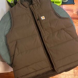 Carhartt Dark Brown Quilted Vest